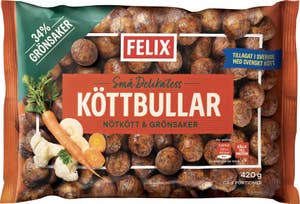 Felix Köttbullar Nötkött & Grönsaker Fryst