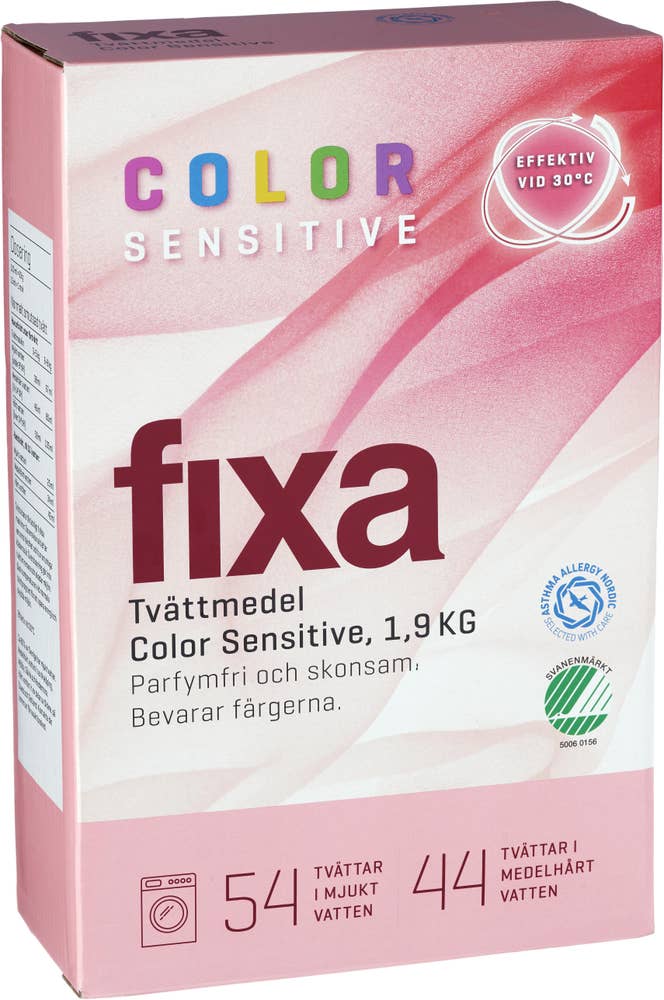 Fixa Tvättmedel Sensitive Color Parfymfri