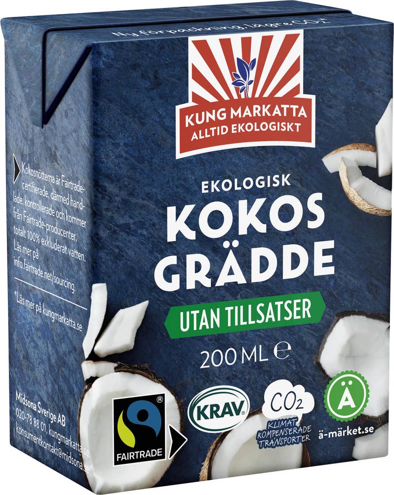 Kung Markatta Kokosgrädde KRAV/Fairtrade