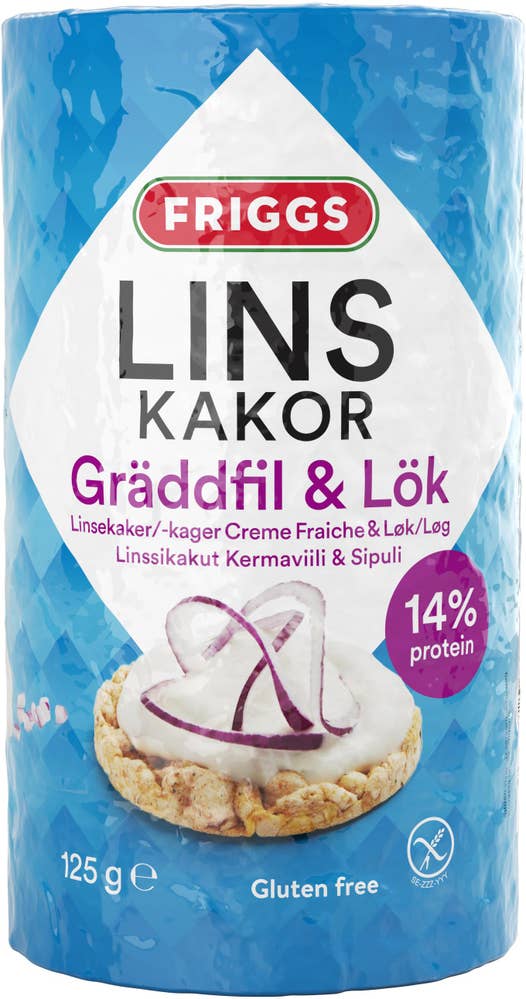 Friggs Linskakor Gräddfil & Lök Friggs