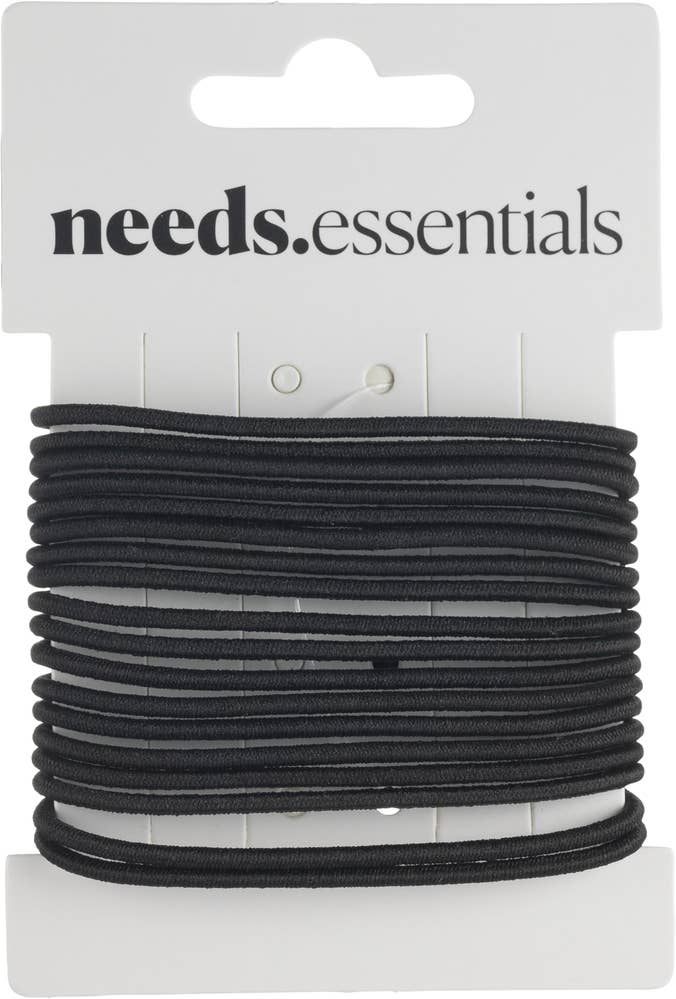 Needs Hårsnoddar Tunna Svarta Accessories