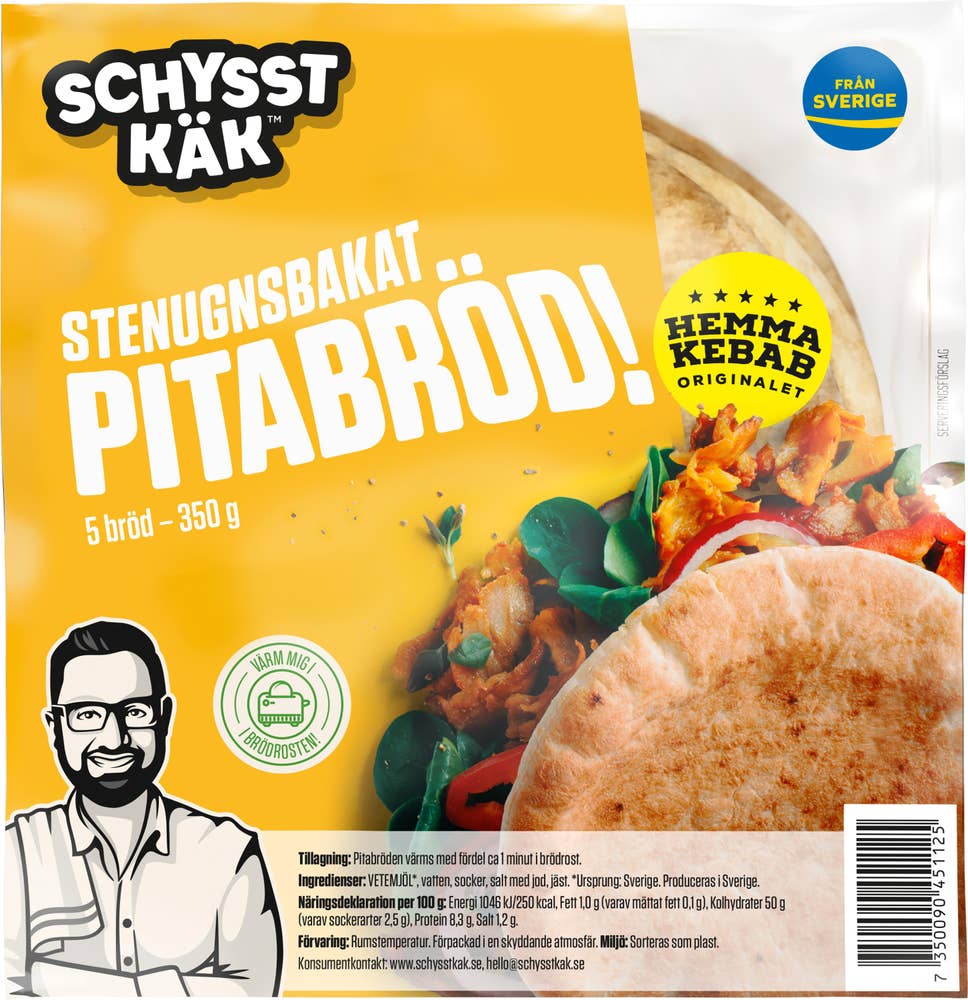 Schysst Käk Pitabröd 5-p