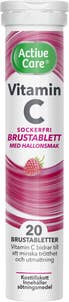 Active Care Brustablett C-Vitamin Hallon