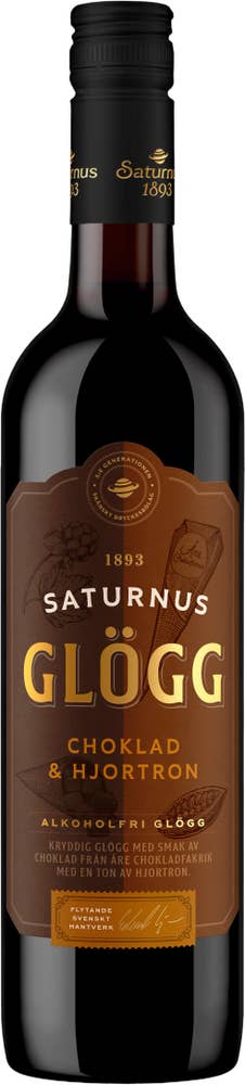 Saturnus 1893 Glögg Choklad & Hjortron Alkoholfri 0%