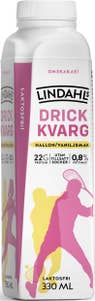 Lindahls Drickkvarg Hallon & Vaniljsmak 0,8% Laktosfri Utan tillsatt Socker