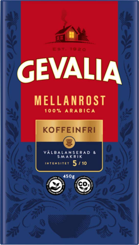 Gevalia Koffeinfritt Kaffe Mellanrost