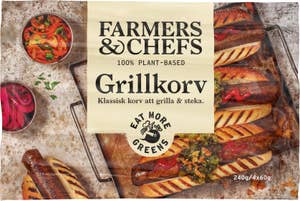 Farmers & Chefs Grillkorv Plantbaserad Fryst