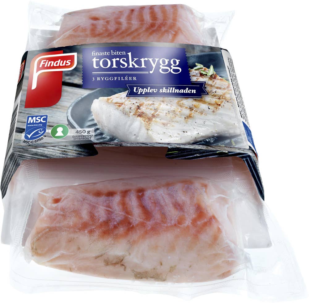 Findus Torskryggfilé Fryst MSC-märkt