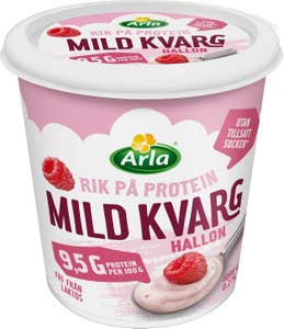 Arla® Mild Kvarg Hallon Laktosfri Utan Tillsatt Socker 0,2%