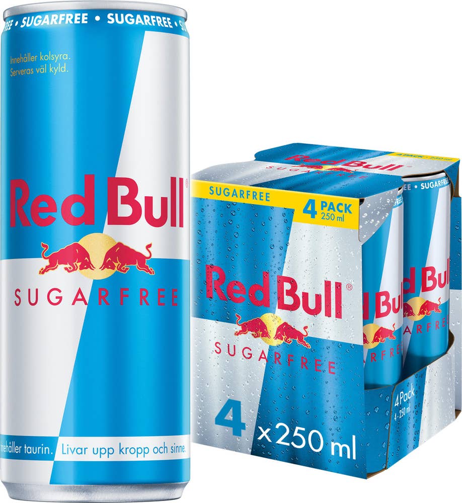 Red Bull Energidryck Sockerfri 4x250ml