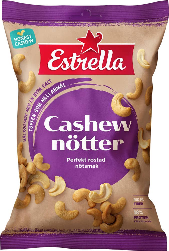 Estrella Cashewnötter Rostade & Saltade