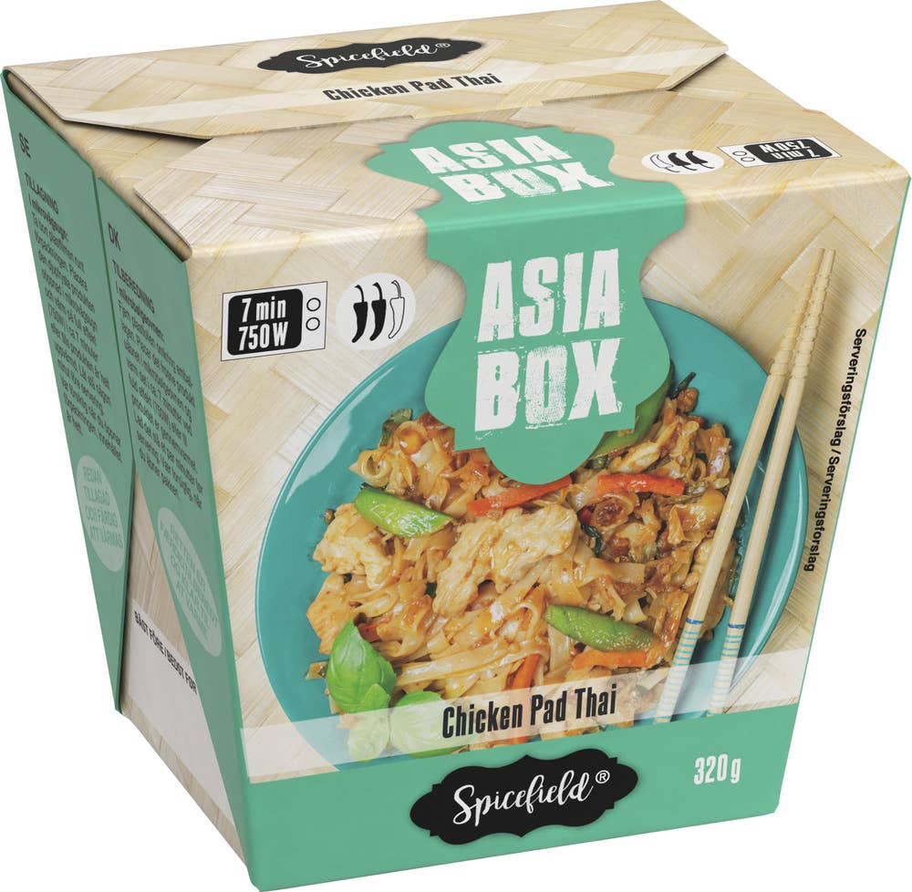 Spicefield Asia Box Pad Thai Kyckling Fryst