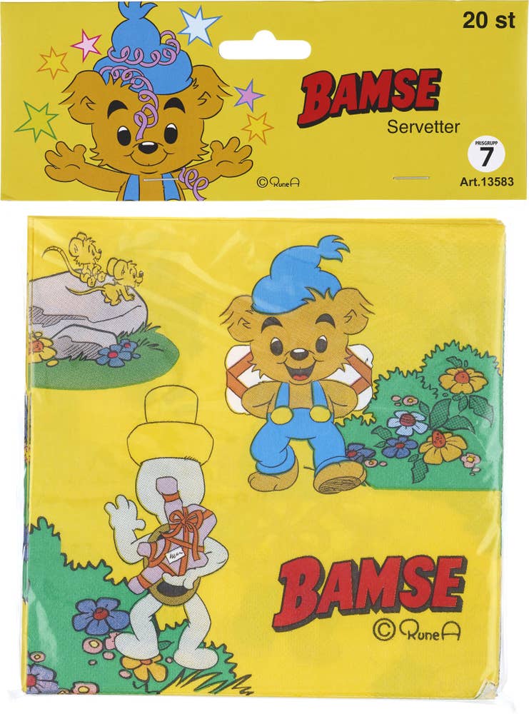 Party Pack Servetter Bamse