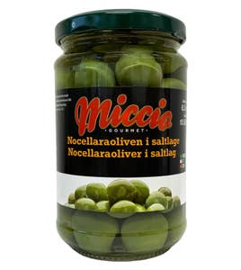 Miccio Nocellara Oliver med Kärnor