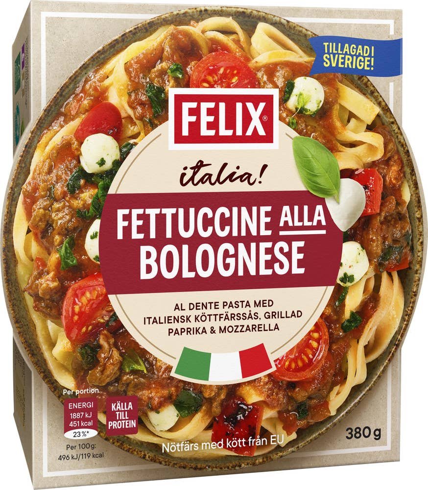 Felix Italia Fettuccine Alla Bolognese Fryst