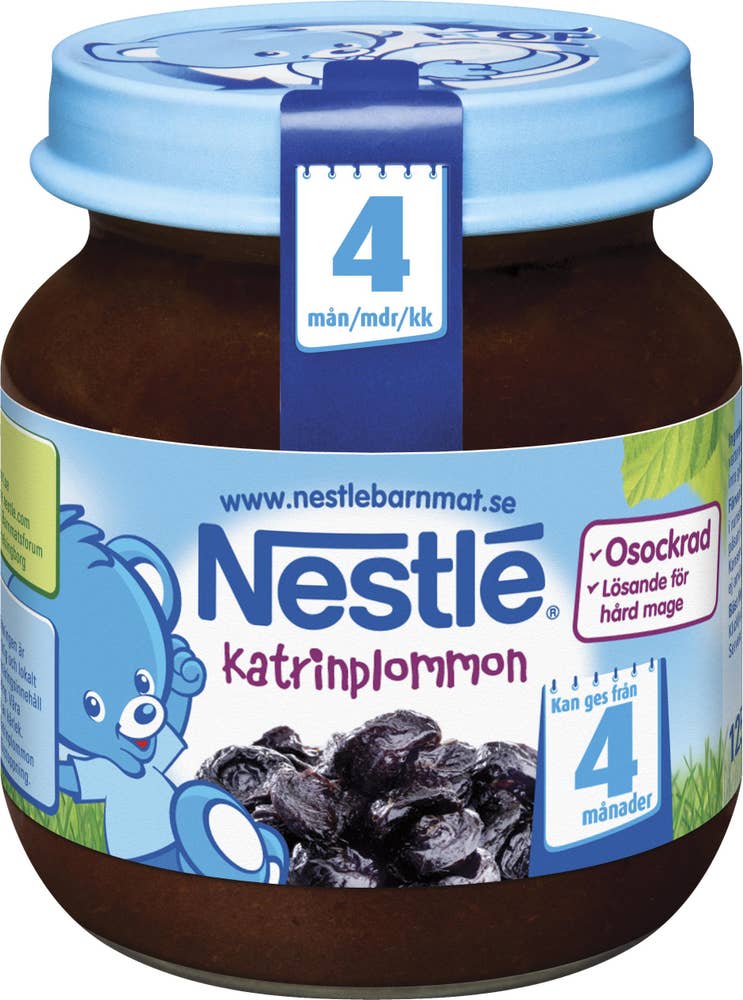 Nestlé Barnmat Katrinplommon 4M 125g
