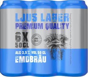 Emdbräu Öl Ljus Lager 3,5% 6x50cl