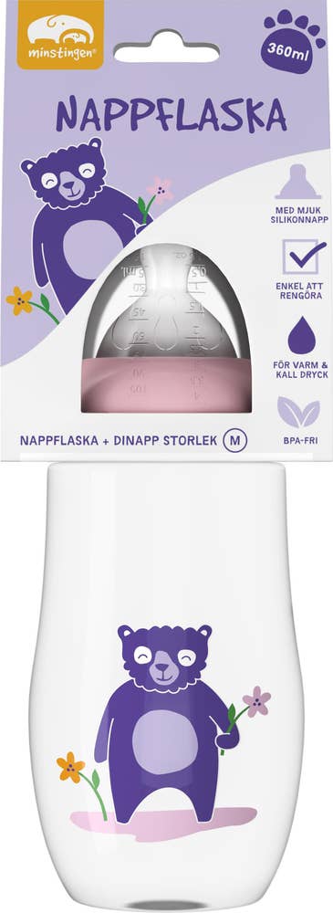 Minstingen Nappflaska Björn 360ml