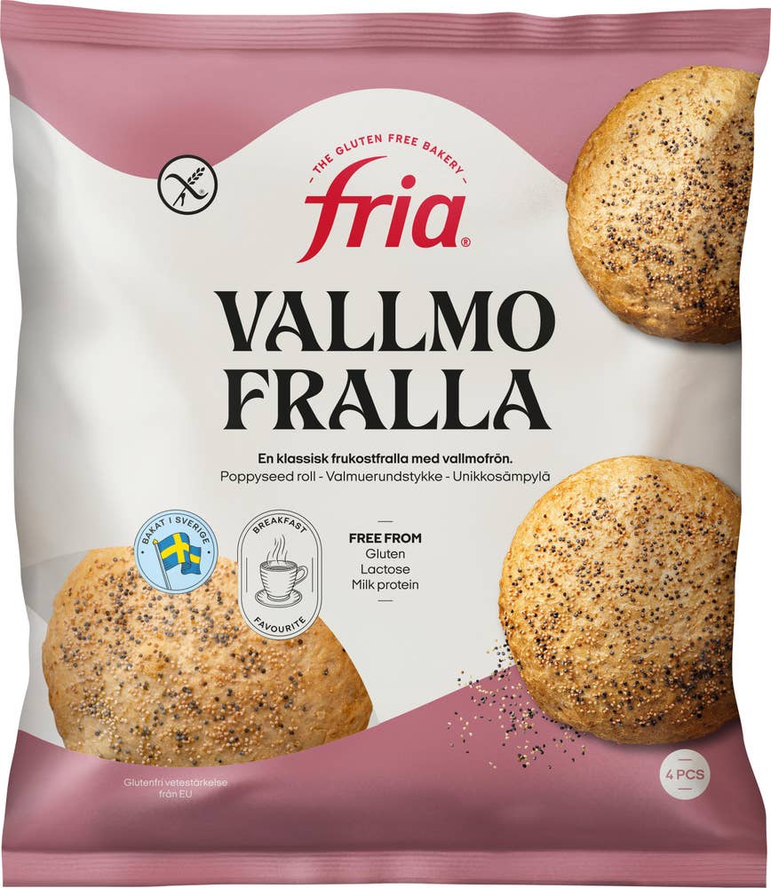 Fria Vallmofralla Glutenfri Fryst 4-p
