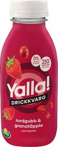 Arla® Drickkvarg Jordgubb & Granatäpple Laktosfri Utan Tillsatt Socker 0,3%