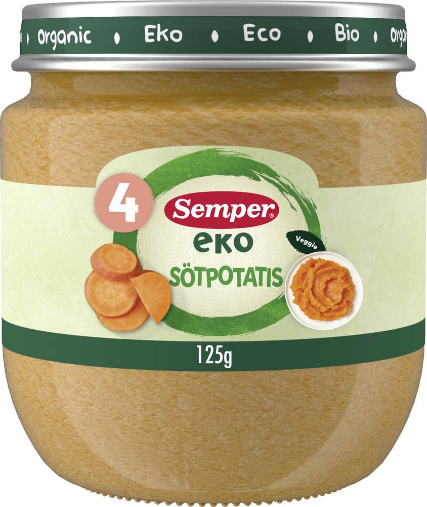 Semper Puré Sötpotatis 4M EKO