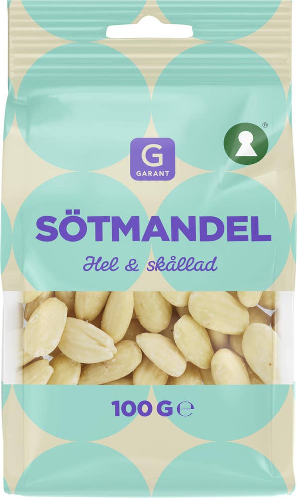 Garant Sötmandel Hel & Skållad