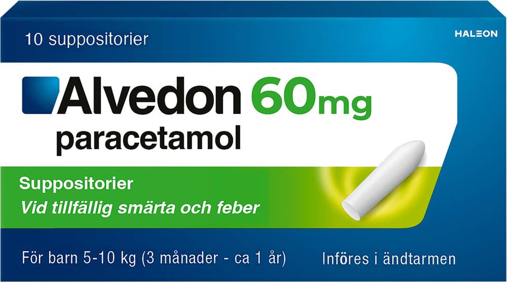 Alvedon Paracetamol Suppositorium 60mg