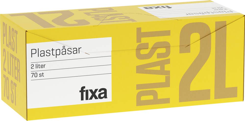 Fixa Plastpåse 2L