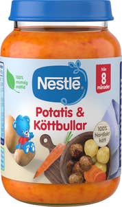Nestlé Barnmat Potatis & Köttbullar 8M