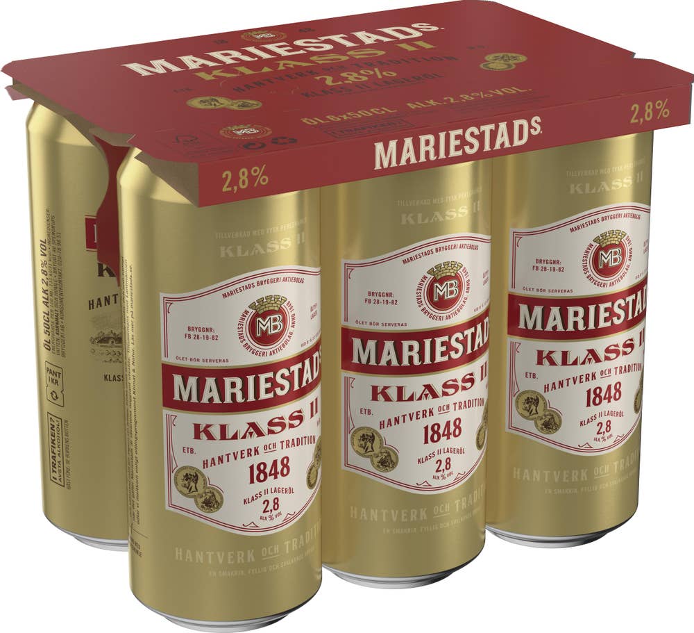 Mariestads Öl 2,8% 6x50cl