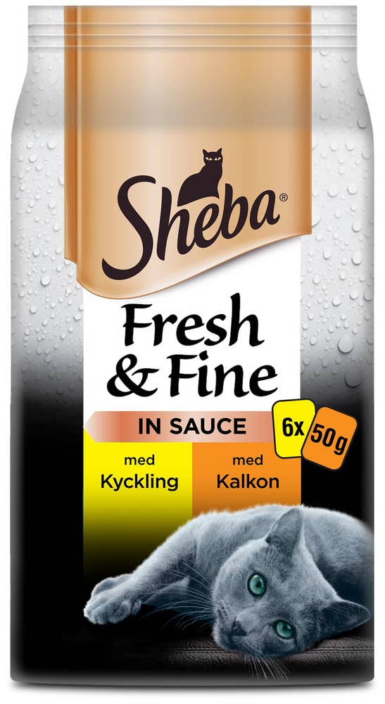 Sheba Kattmat Deli Fågel 6x50g Sheba