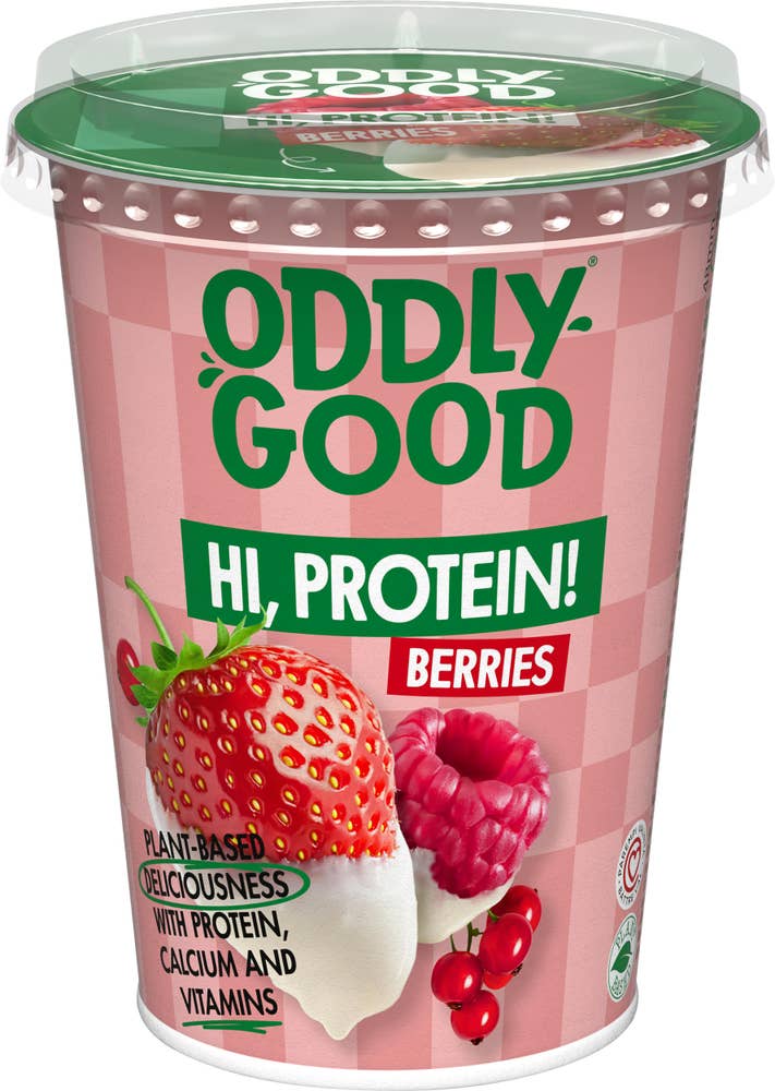Oddlygood® Växtbaserad Proteingurt Berries Glutenfri