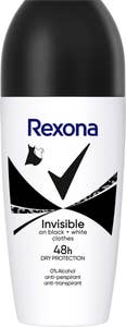 Rexona Deo Roll-On Invisible Black White 48h