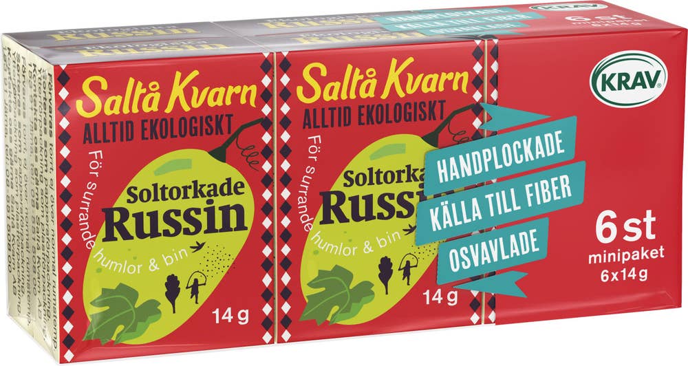 Saltå Kvarn Russin EKO/KRAV 6x14g