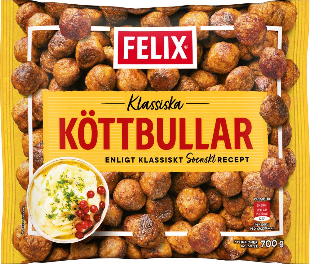 Felix Köttbullar Klassiska Frysta