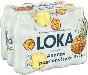 Loka Ananas Passionsfrukt 12x33cl