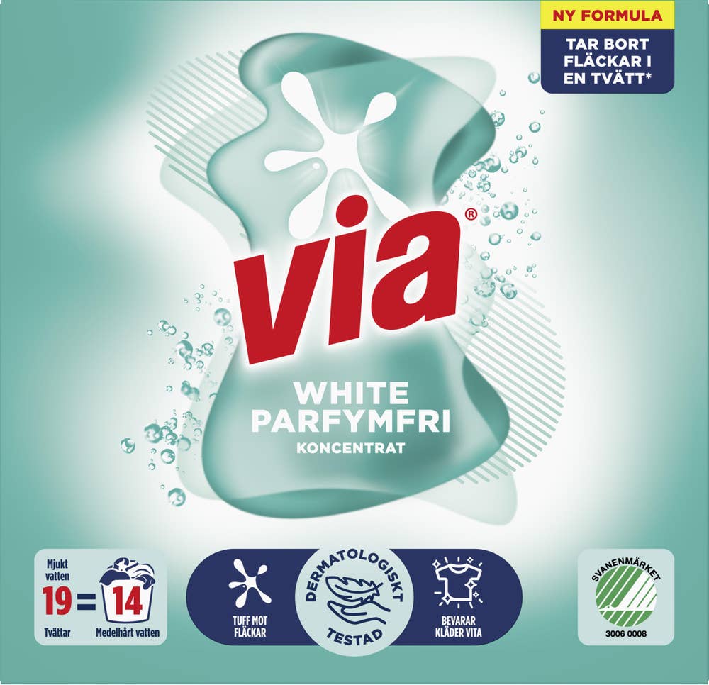 Via Tvättmedel White Parfymfri