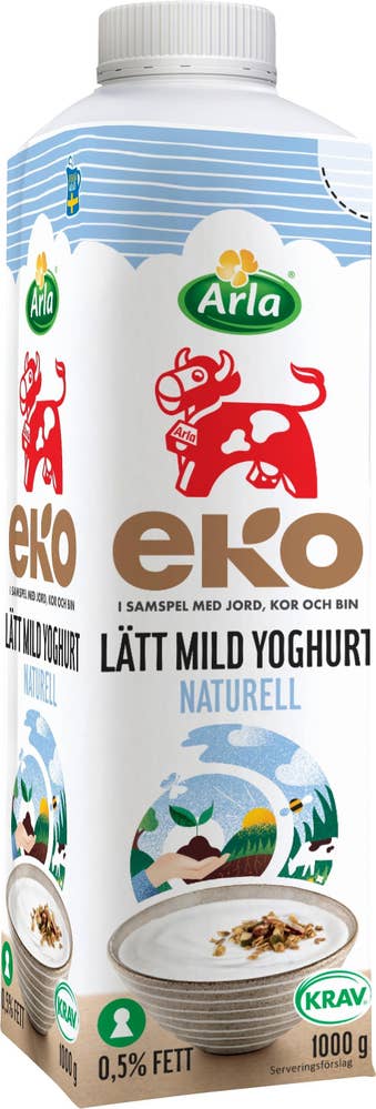 Arla Ko® Yoghurt Lätt Mild 0,5% Naturell EKO