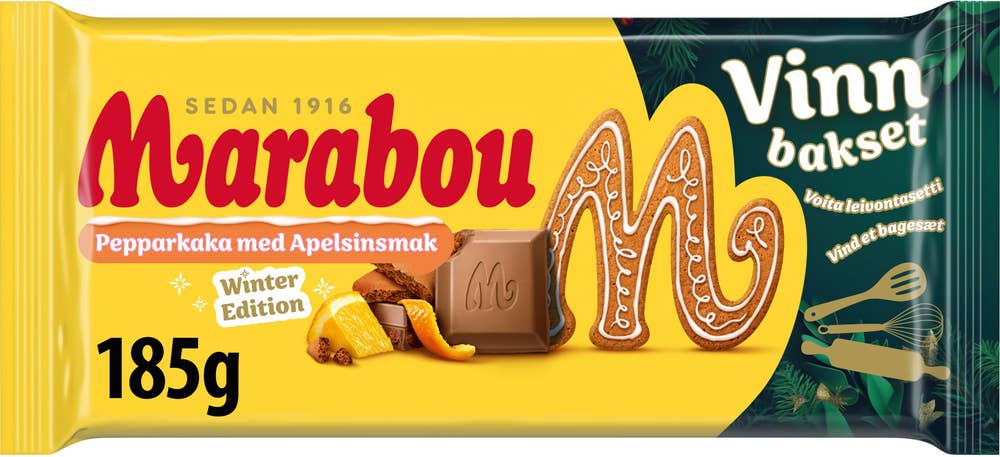 Marabou Chokladkaka Pepparkaka Apelsin