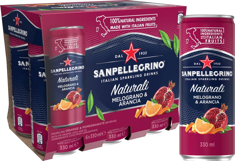 San Pellegrino Melograno & Arancia 6x33cl