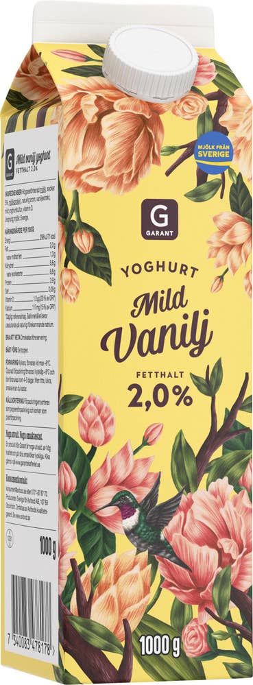 Garant Yoghurt Mild Vanilj 2%