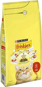 Friskies Torrfoder Adult Oxkött, Kyckling & Grönsaker