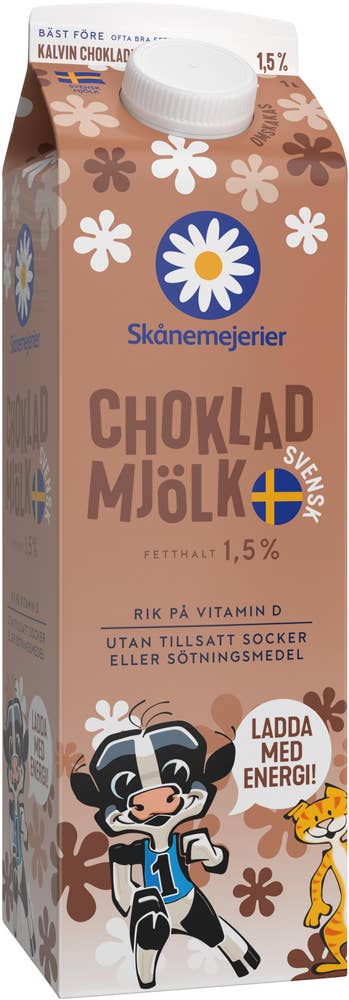 Skånemejerier Chokladmjölk Laktosfri Utan tillsatt socker
