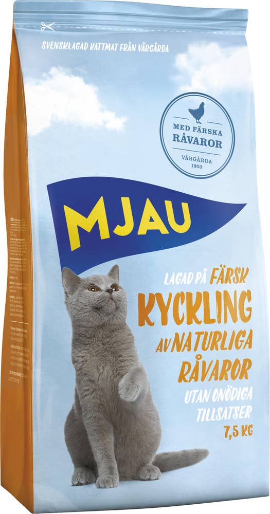 Mjau Torrfoder Kyckling Mjau