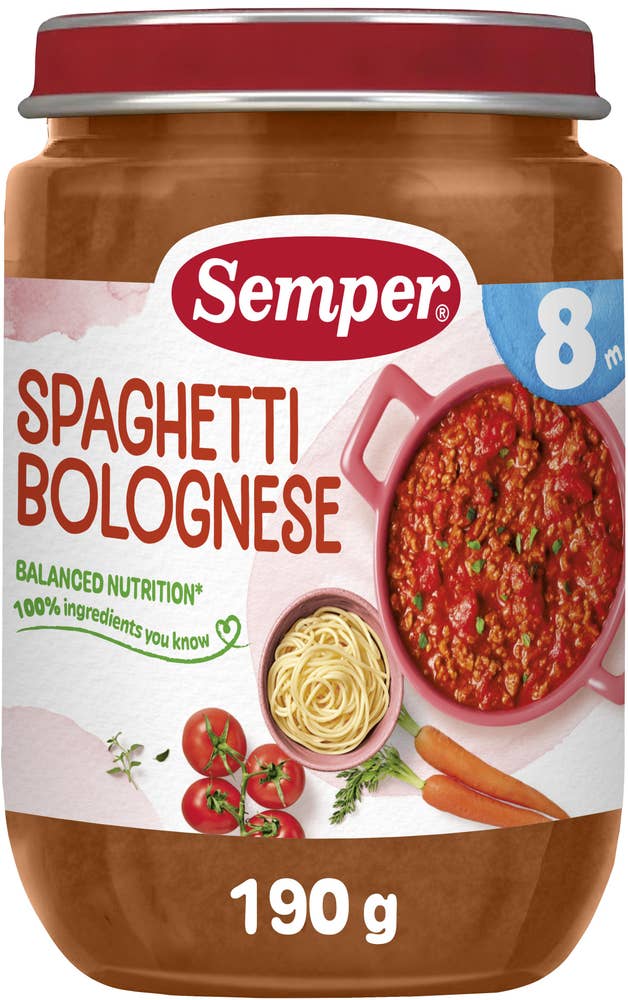 Semper Spagetti med Köttfärssås 8M