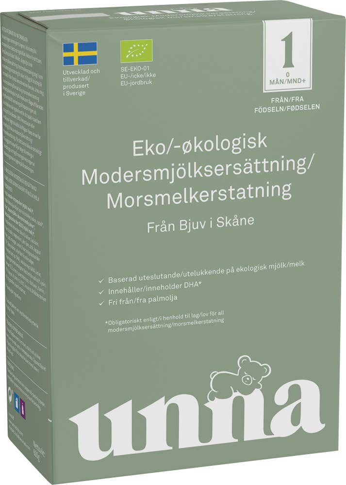 Unna Ekologisk Modersmjölksersättning Steg 1