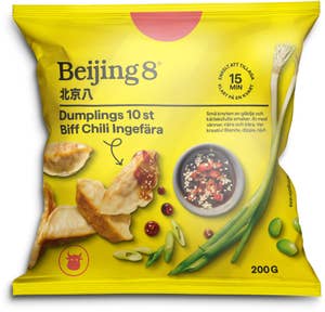 Beijing8 Dumplings Biff, Chili & Ingefära Fryst 10-p