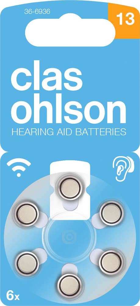 Clas Ohlson Hörapparatsbatteri 13 6-p Clas Ohlson