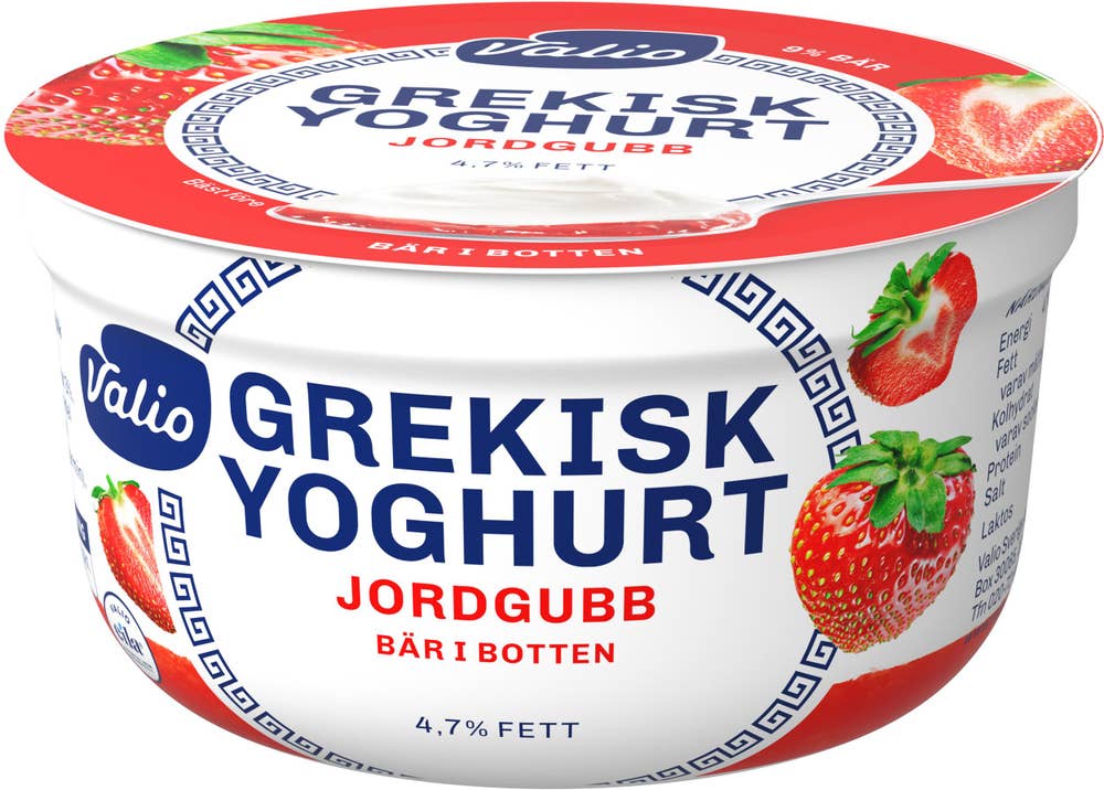 Valio Grekisk Yoghurt Jordgubb Laktosfri 4,7% 150g