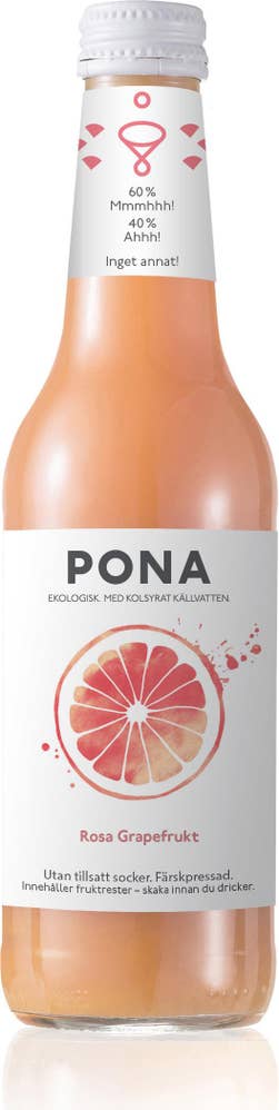 Pona Lemonad Rosa Grapefrukt EKO
